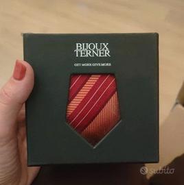Cravatta in seta Bijoux Terner (Nuova con scatola)