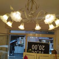 lampadario in ferro battuto