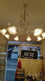 lampadario in ferro battuto