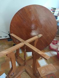 tavolo tondo allungabile in legno 