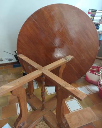 tavolo tondo allungabile in legno 