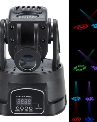 Mini Moving Head Gobo 15W testa mobile