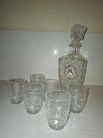 set bicchieri da liquore vetro