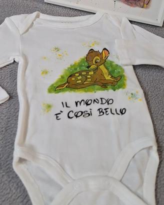 Body "Bambi" dipinto a mano