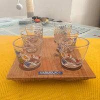 set completo di bicchieri da liquore Marmolada