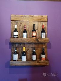 bancale porta bottiglie vino 