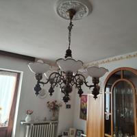 lampadario ottone 
