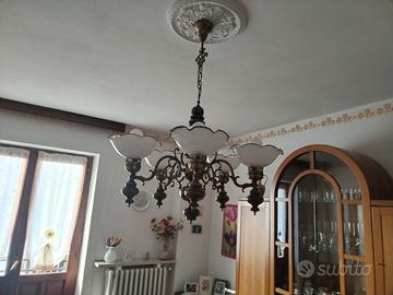 lampadario ottone 