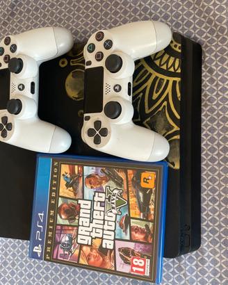 playstation 4 + 2 pad + gta5