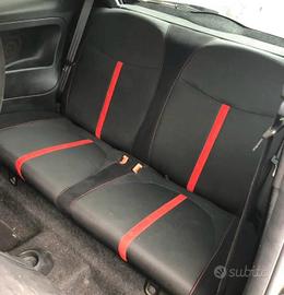 sedili posteriori fiat 500 abarth nero rosso