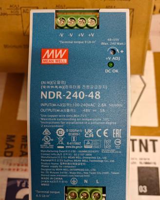 Alimentatore Mean Well NDR-240-48 Nuovo