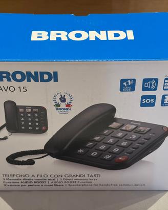 Telefono fisso con tasti grandi marca Brondi