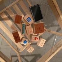 10 Timbri in legno decorativi