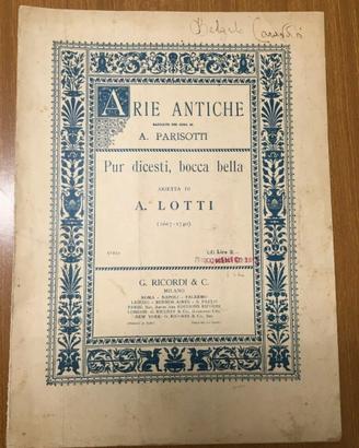 A.Lotti - PUR MI DICESTI, BOCCA BELLA - Ricordi