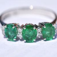 gioielli Anello Oro bianco 18kt diamanti bianchi