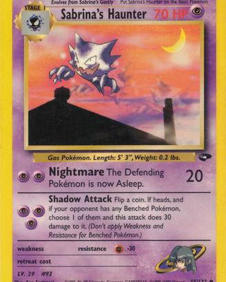 Sabrina's Haunter 55/132 Gym Challenge ENG EX/NM