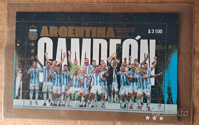 Foglietto Argentina campione 2022