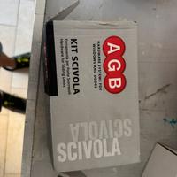 Kit scorrevole AGB cromo satinato