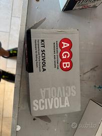 Kit scorrevole AGB cromo satinato