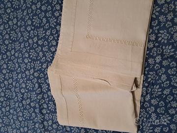 lenzuolo  matrimoniale con ajour 