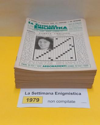 LA SETTIMANA ENIGMISTICA, anno 1979, NON compilati