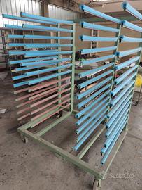 rastrelliera carrello per essiccatura con ruote