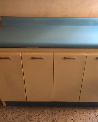 Mobile credenza vintage anni '50 metallo smaltato