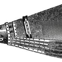 Mantice grande fabbro ferraio del1800 a soffietto 