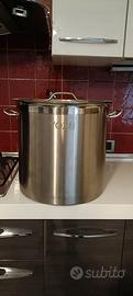 pentolone calderone acciaio inox