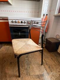 4 Sedie cucina eleganti Scavolini,tavolo granito