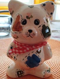 salvadanaio orsacchiotto in ceramica