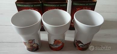 Set completo 3 tazze Coca-Cola babbo Natale
