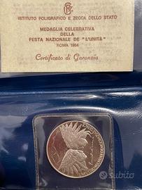 Medaglia celebrativa Festa de “L’Unità”