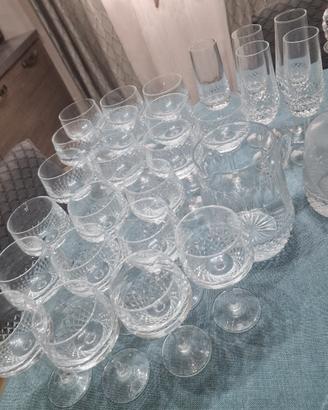 set cristallo molato 27 pezzi