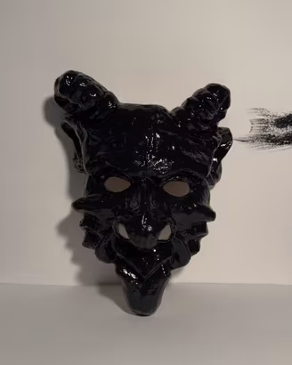 maschera in vera cartapesta antica