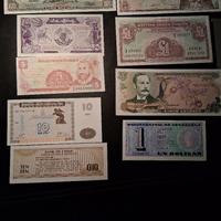 banconote n 9 EQUADOR,SUDAN,NICARAGUA,CINA ecc