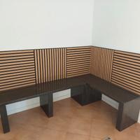 Panca angolare legno massello - personalizzabile