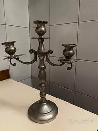 Candelabro in peltro