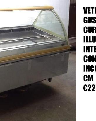VETRINA GELATI 18 GUSTI CON VETRO CURVO