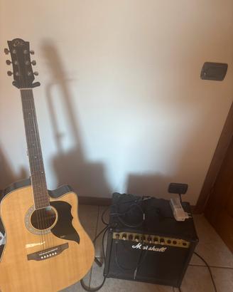 Cihitarra eko e amplificatore marshall