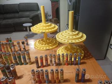 Lotto accendini clipper piu espositori