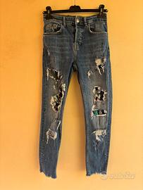 Jeans ragazzo 12/14 anni con strappi