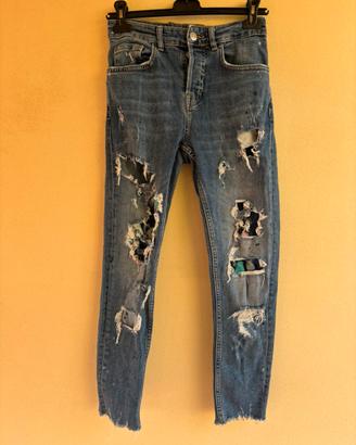 Jeans ragazzo 12/14 anni con strappi