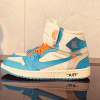 Air Jordan 1  High Off White Blu  Aq0818-148 N. 43