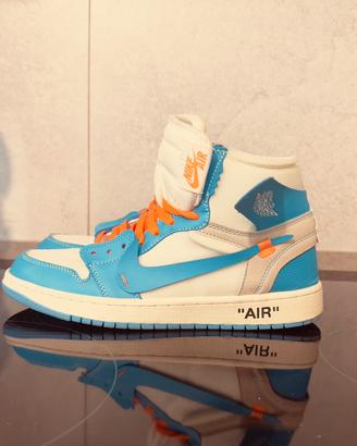 Air Jordan 1  High Off White Blu  Aq0818-148 N. 43