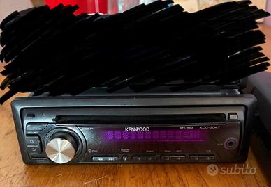 Autoradio kenwood cd radio e cuffie