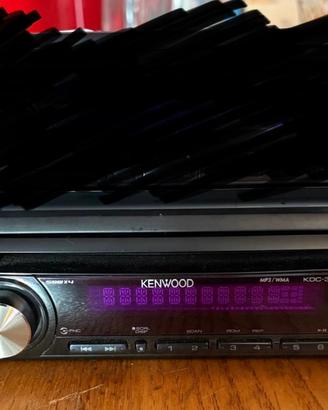 Autoradio kenwood cd radio e cuffie