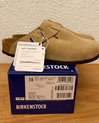 Birkenstock Boston tg.38 Sand/Taupe Nuove di zecca