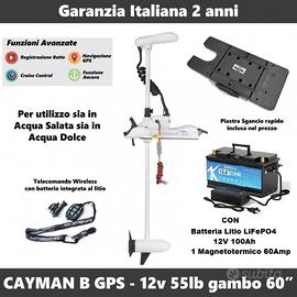 Motore elettrico di prua Cayman 12v - 24v