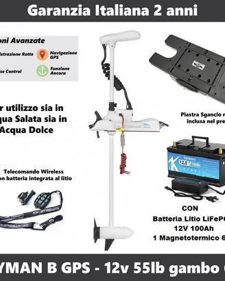 Motore elettrico di prua Cayman 12v - 24v